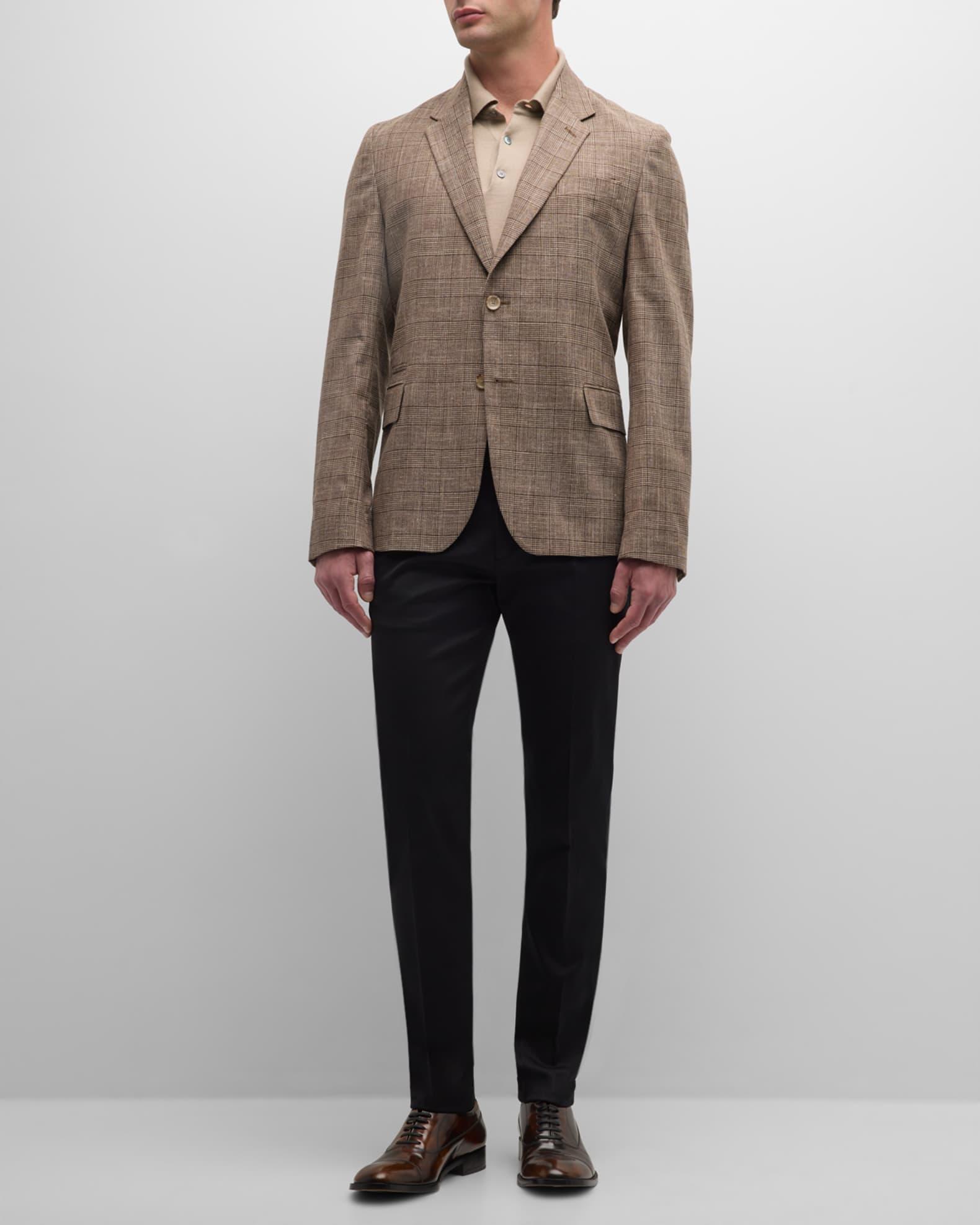 Men's Glen Check Two-Button Sport Coat Product Image