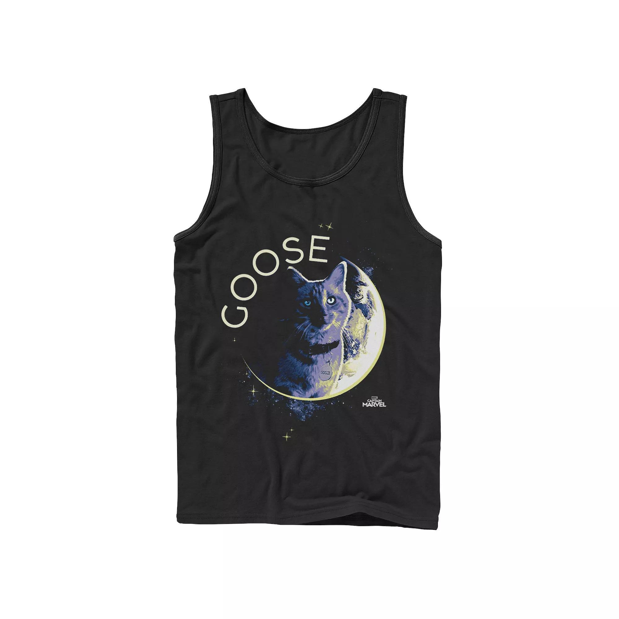 Men's Marvel Captain Marvel Goose Space Planet Portrait Tank Top,  Product Image