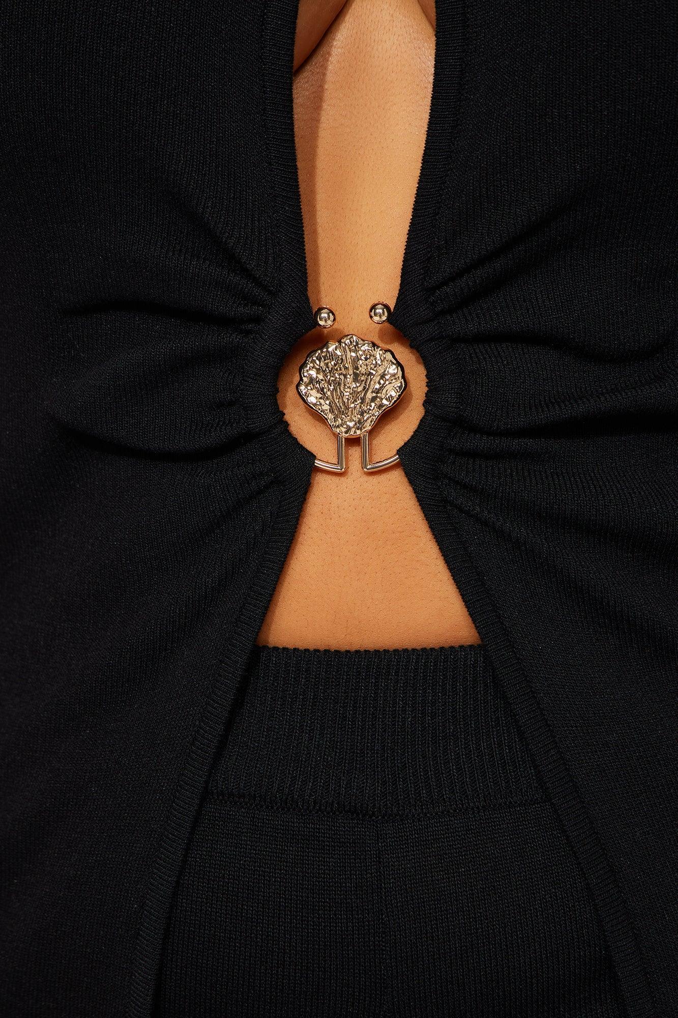 Paradise Nights Sweater Pant Set - Black Female Product Image