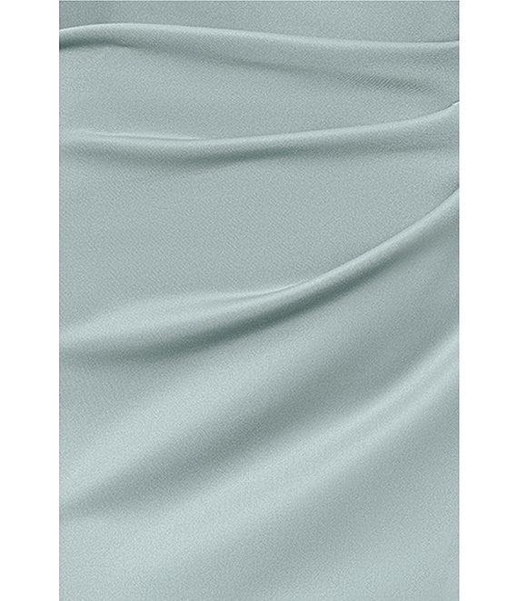 Xscape One Shoulder Side Ruffle Scuba Crepe Gown Product Image