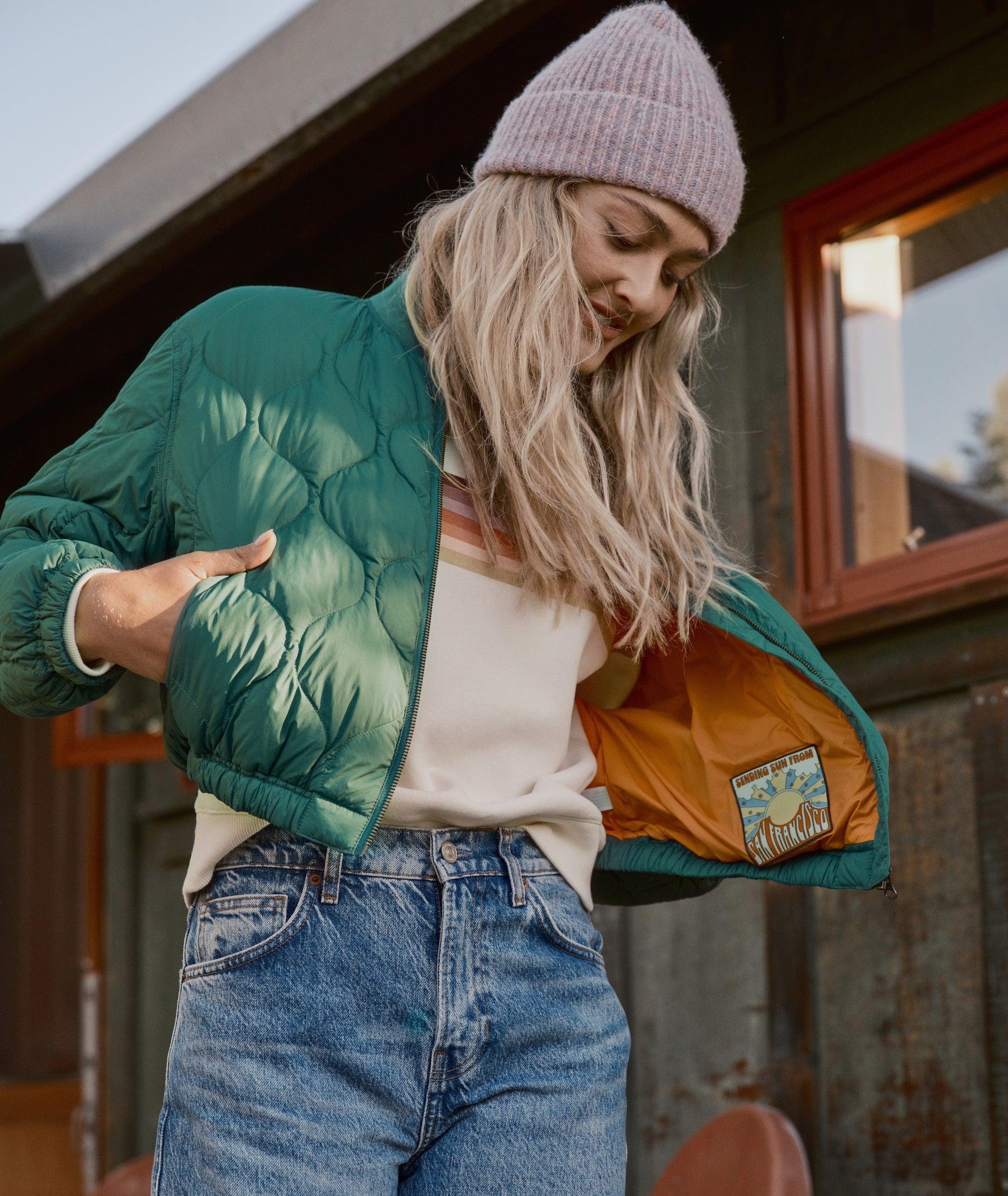 Avalon Lightweight Quilted Bomber Product Image