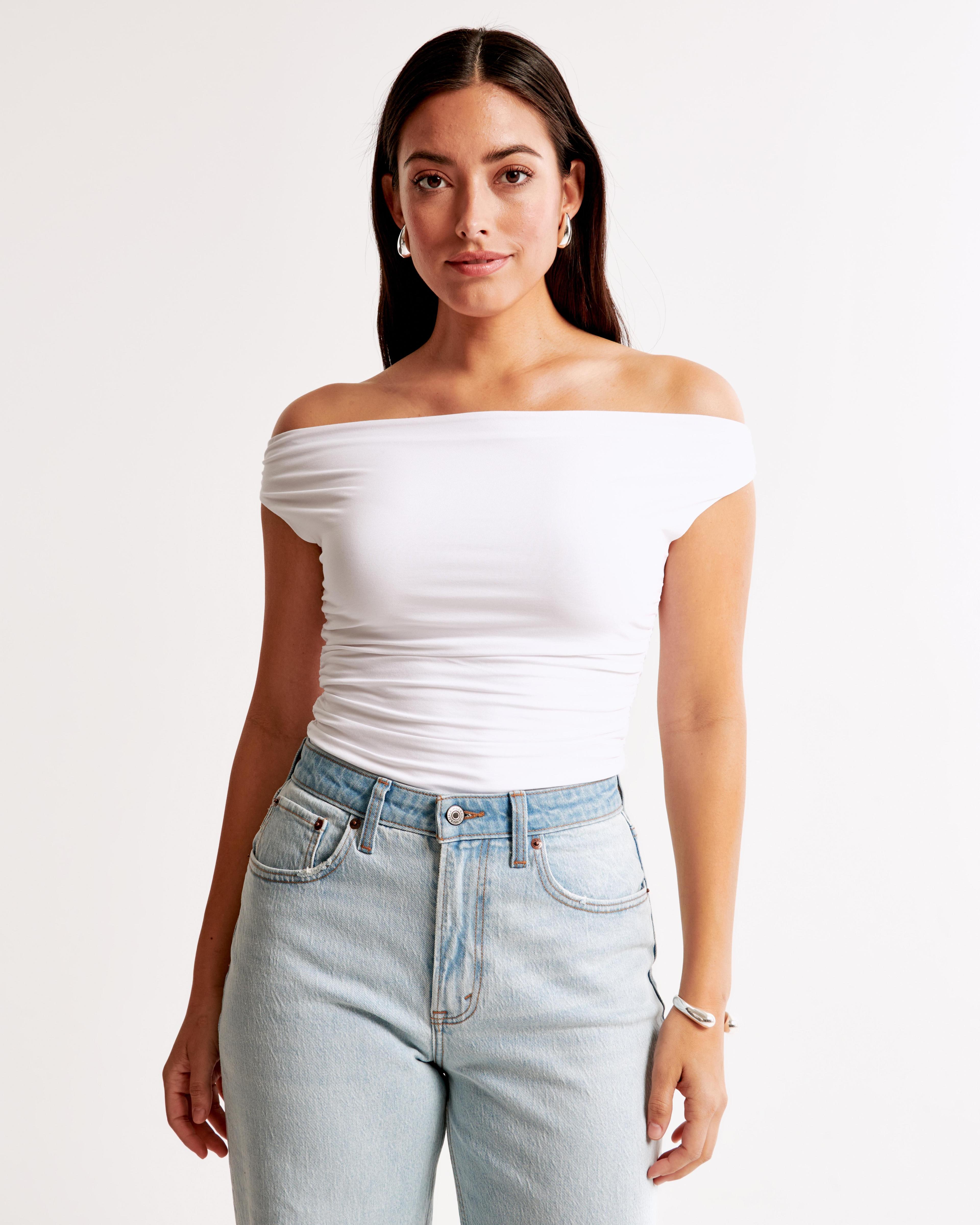 Off-The-Shoulder Ruched Top Product Image