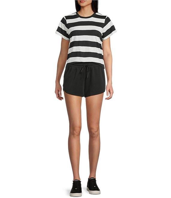 Copper Key Stripe Short Sleeve Boxy T-Shirt Product Image