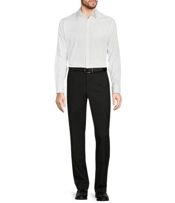 Murano Slim Fit Geometric Print Long Sleeve Woven Shirt Product Image