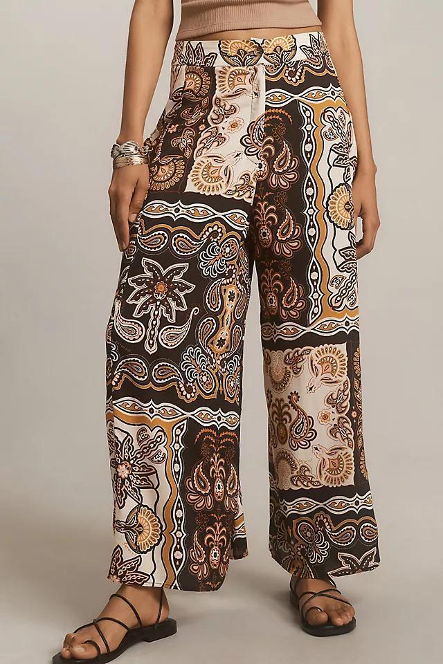 Farm Rio x Anthropologie Printed Wide-Leg Pants Product Image