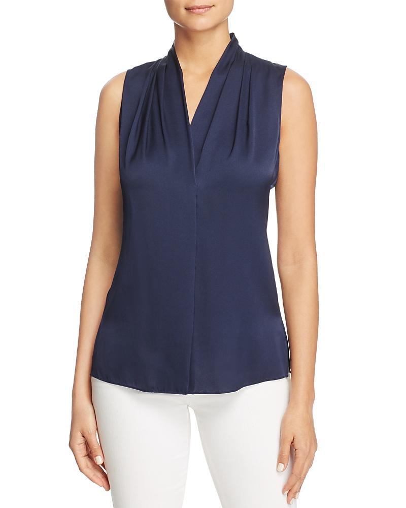 Womens Mila Sleeveless Silk-Blend Blouse Product Image