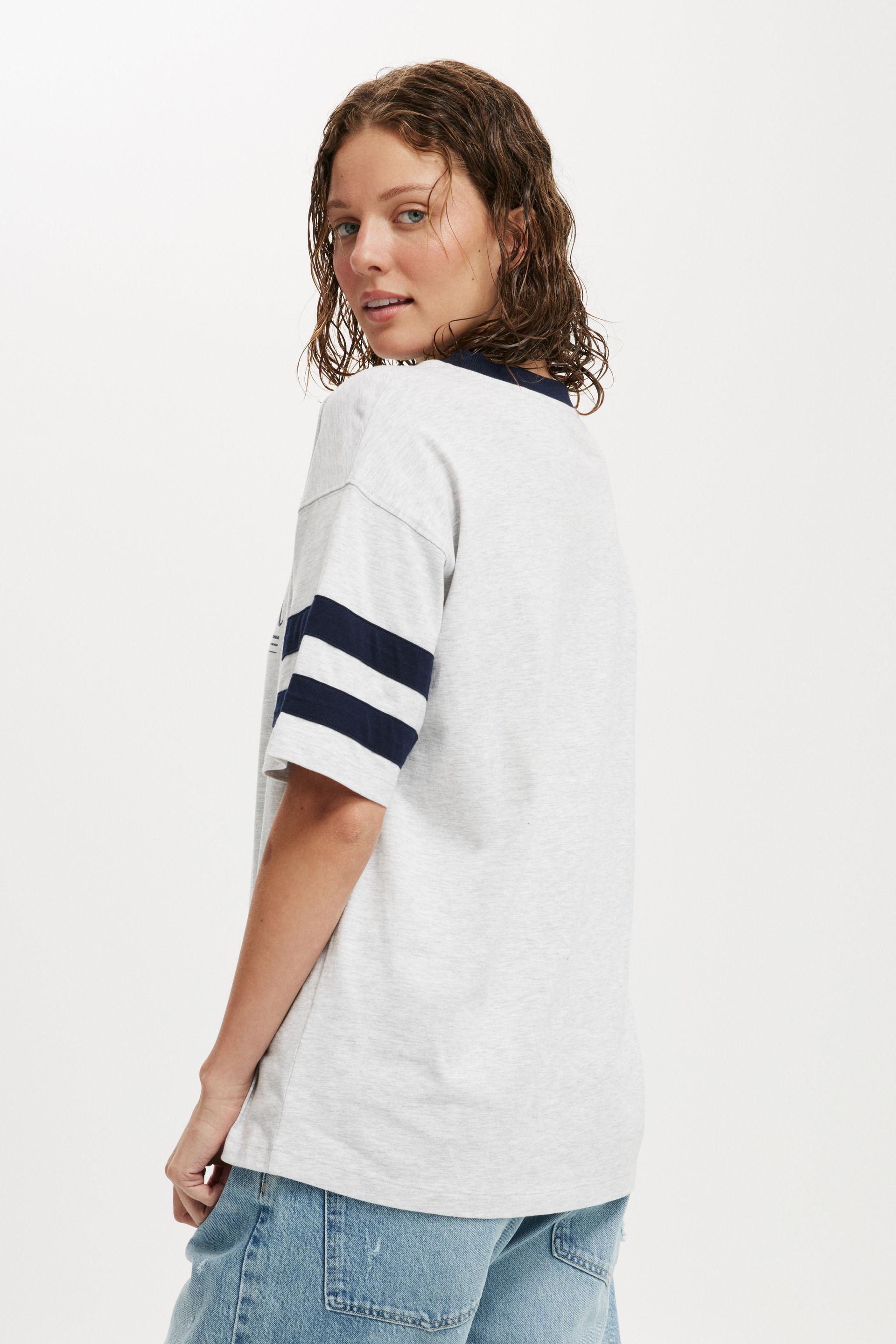 V Neck Oversized Graphic Tee Product Image