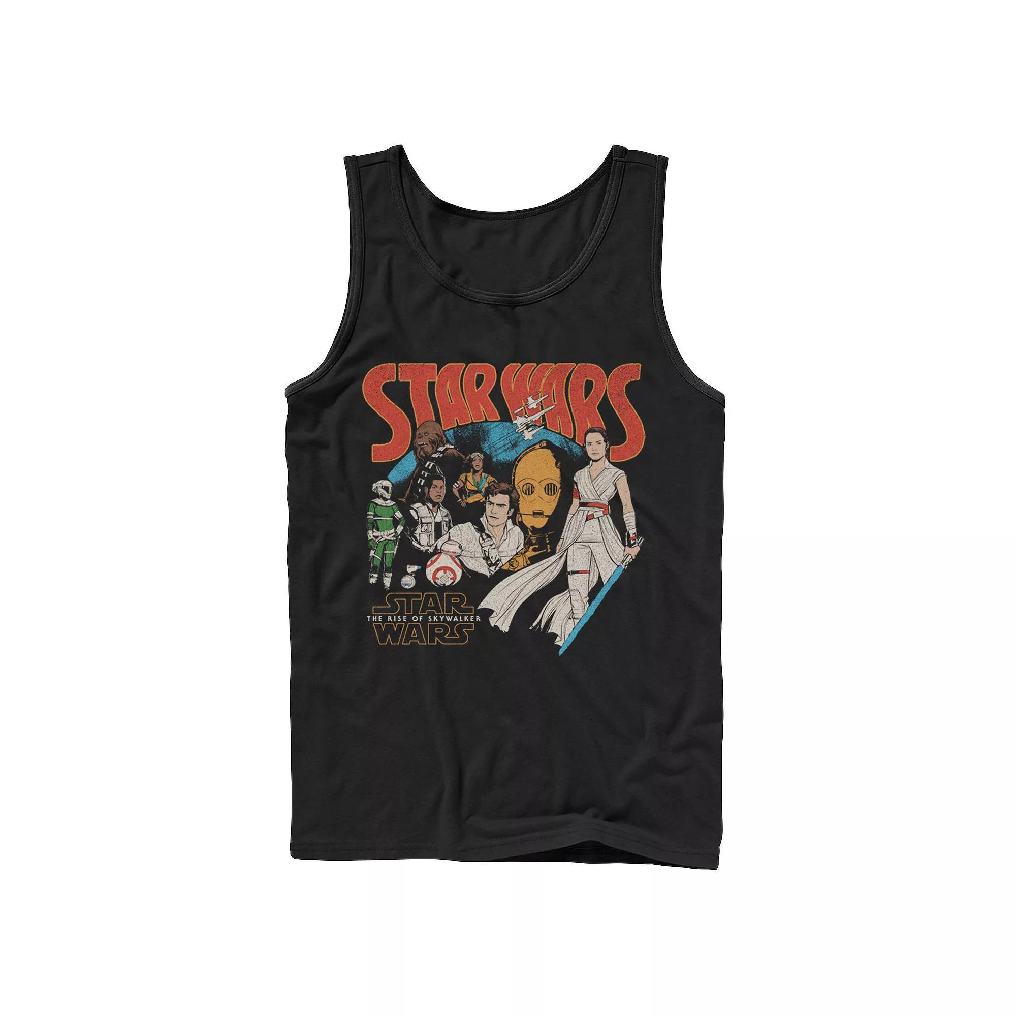 Men's Star Wars The Rise of Skywalker Retro Collage Tank Top,  Product Image
