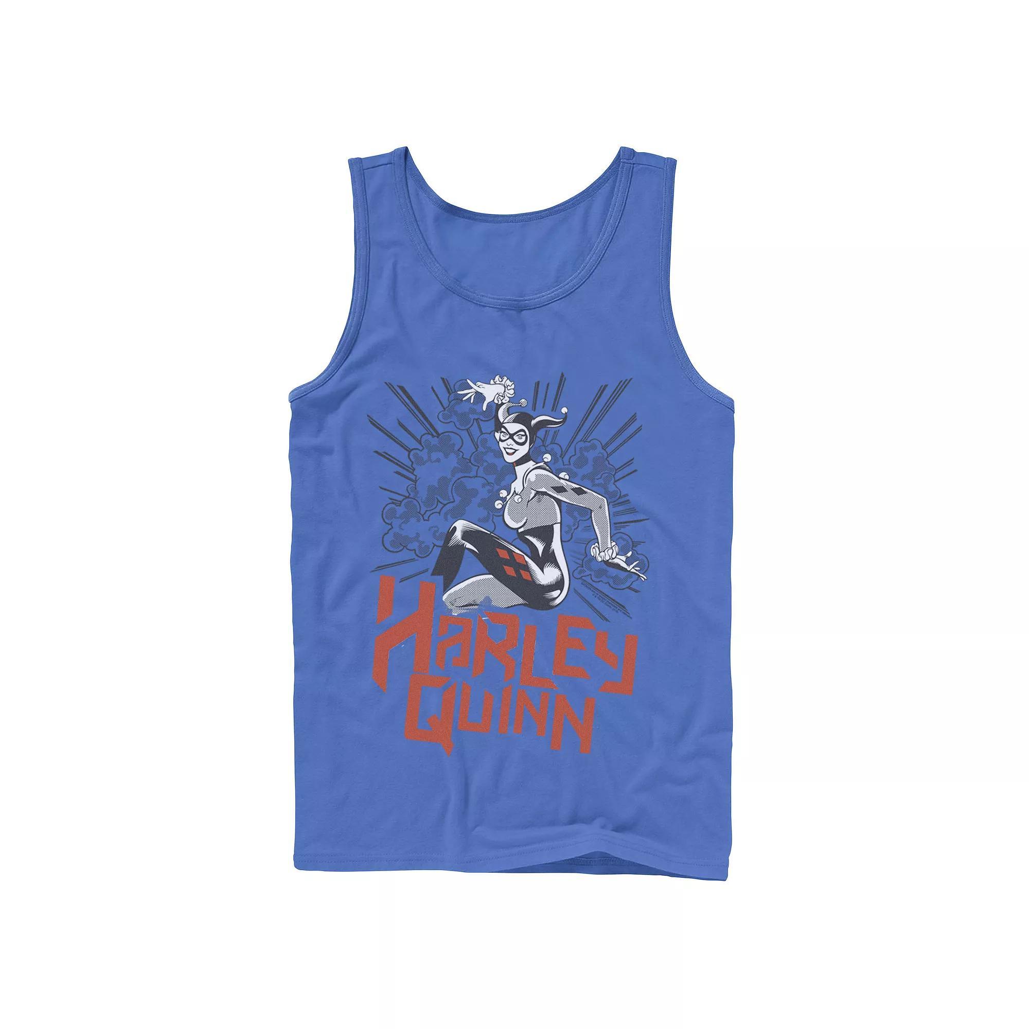 Men's DC Comics Harley Quinn Action Pose Tank Top,  Product Image