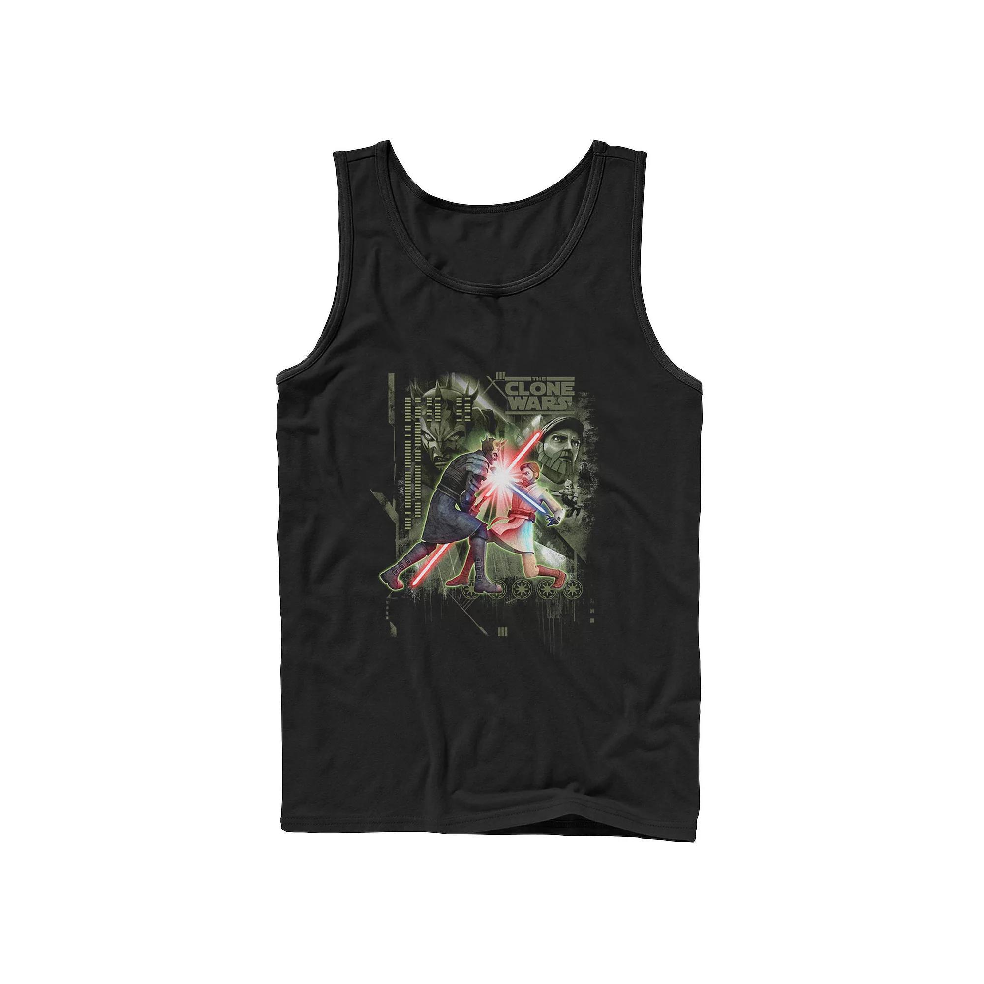 Men's Cartoon Network We Bare Bears Bay Area Bear Alert Circle Tank Top,  Product Image