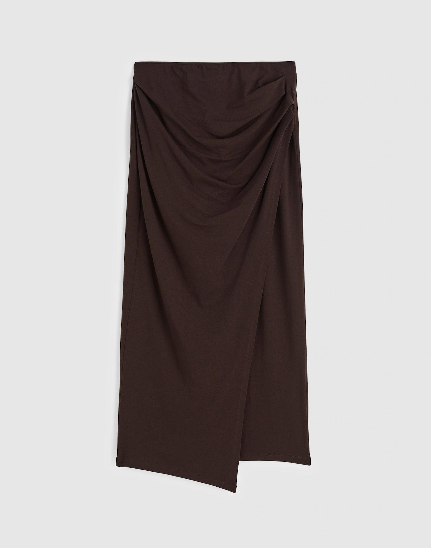 Ruched Maxi Skirt Product Image