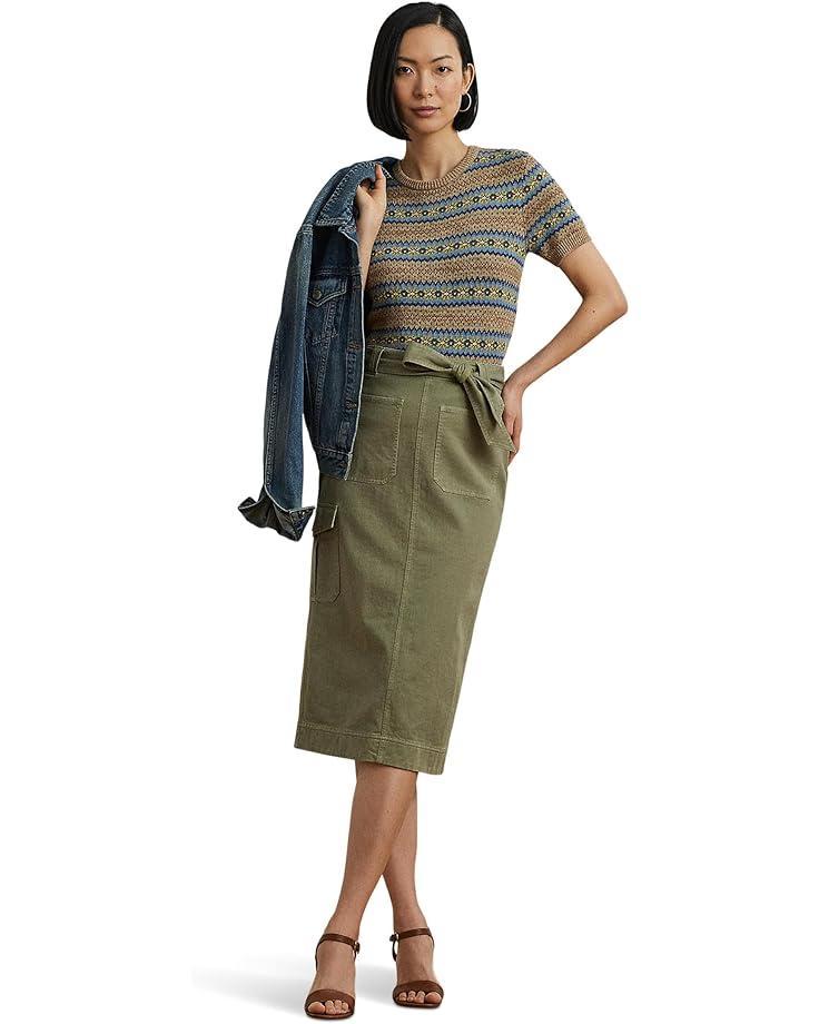 Isla - Pencil Skirt With Contrast Stitching Product Image