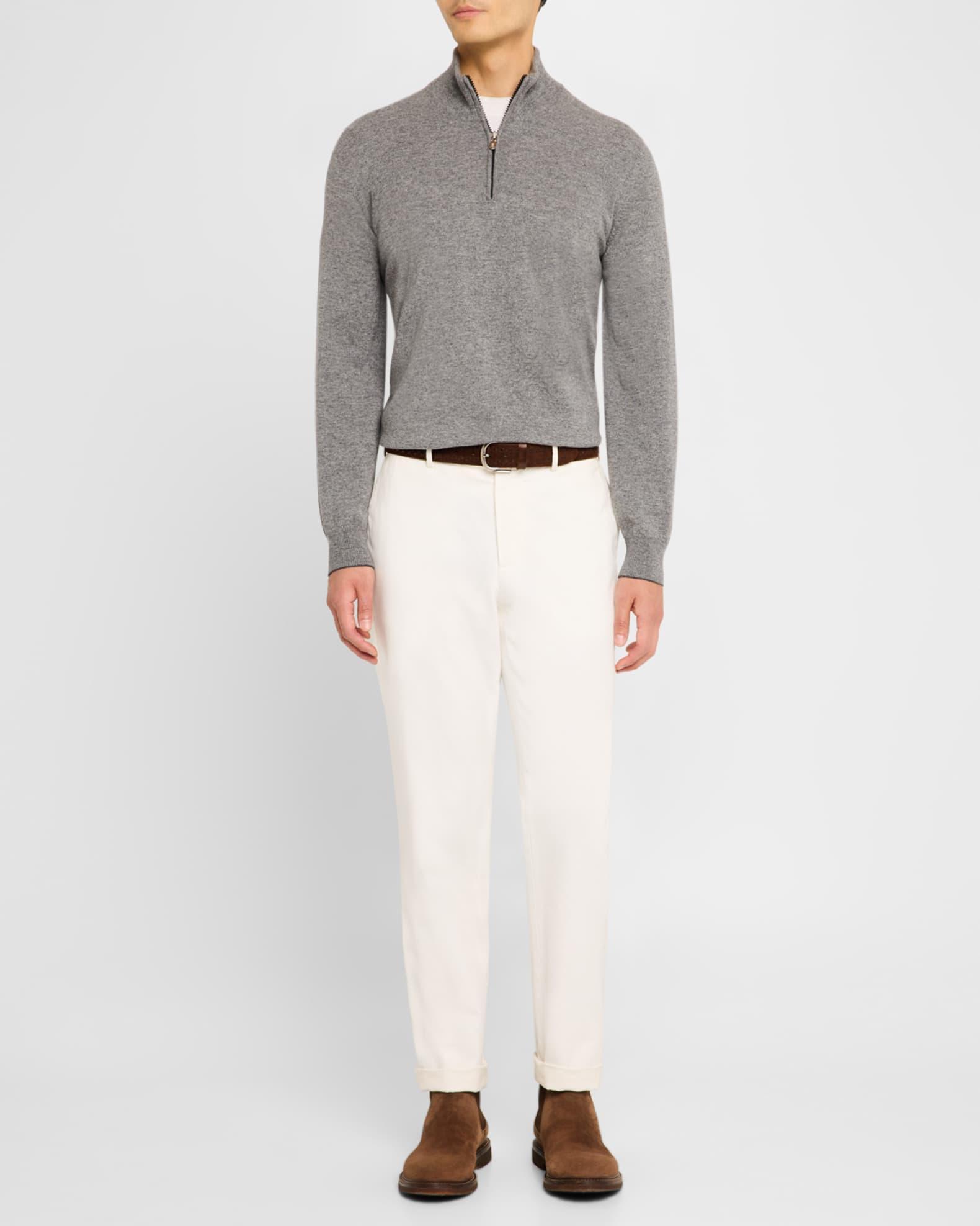 Men's Cashmere Quarter-Zip Sweater Product Image
