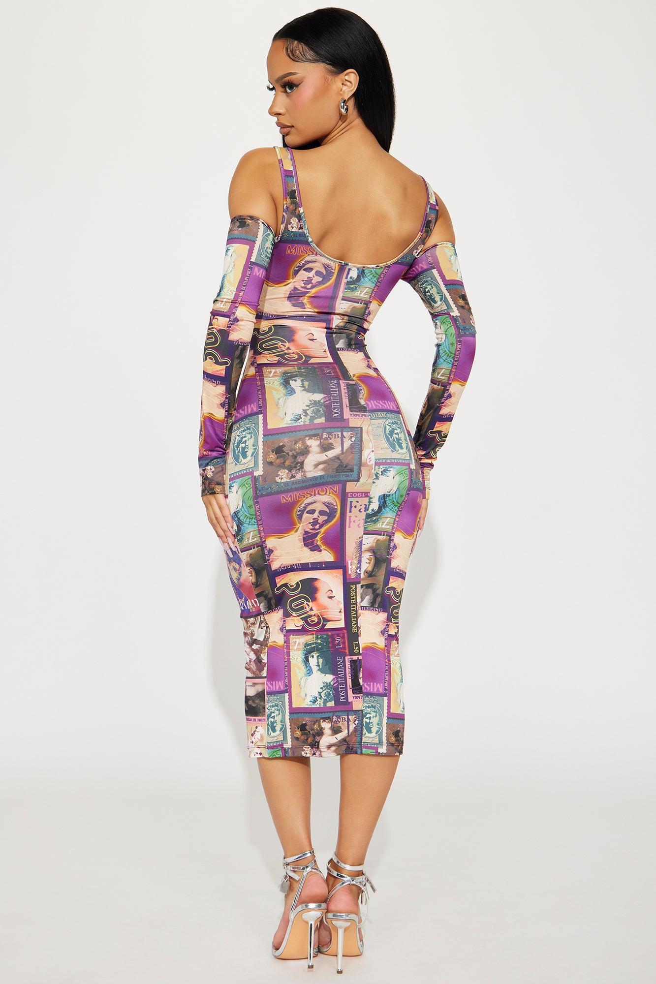 Alexis Midi Dress - Multi Color Product Image