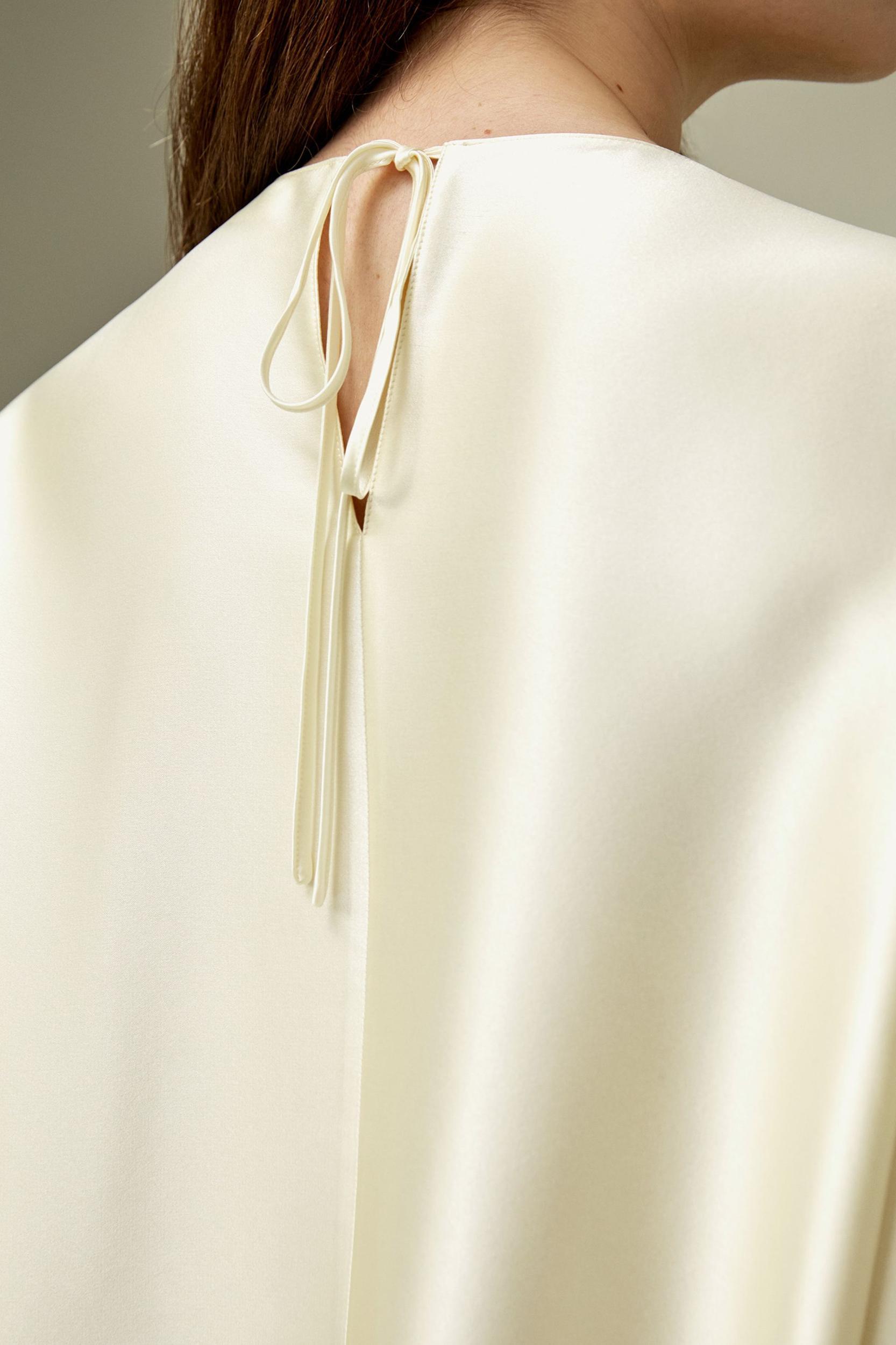 Relaxed Silk Crewneck Blouse Product Image