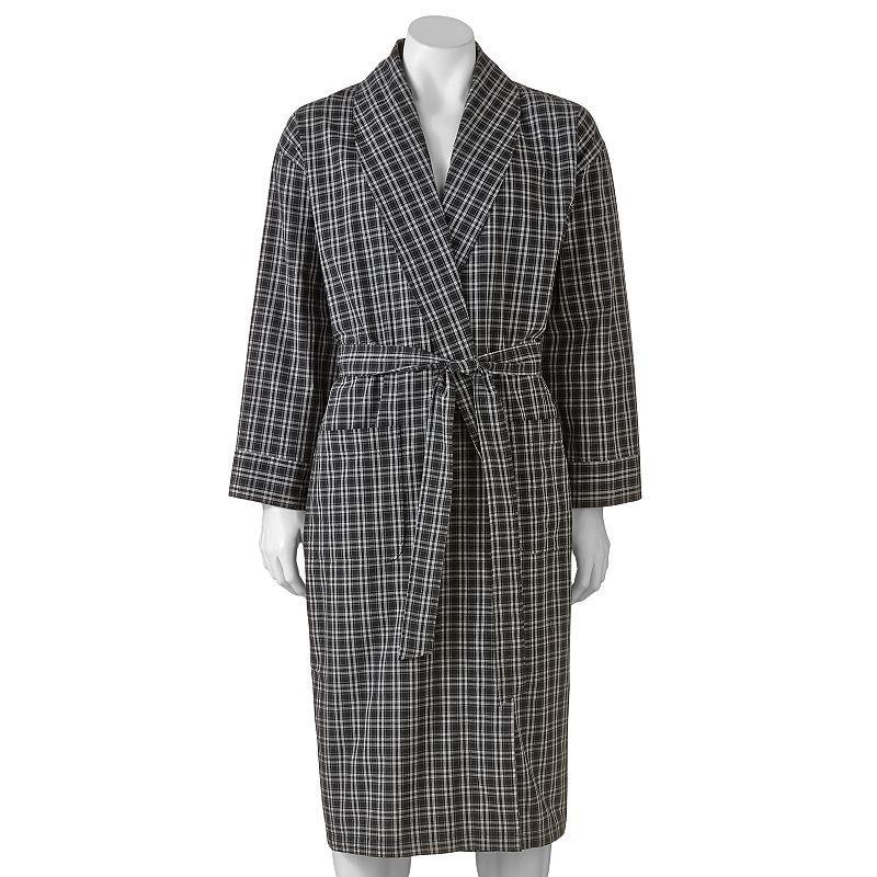 Big & Tall Hanes Lightweight Woven Shawl Robe, Mens Product Image