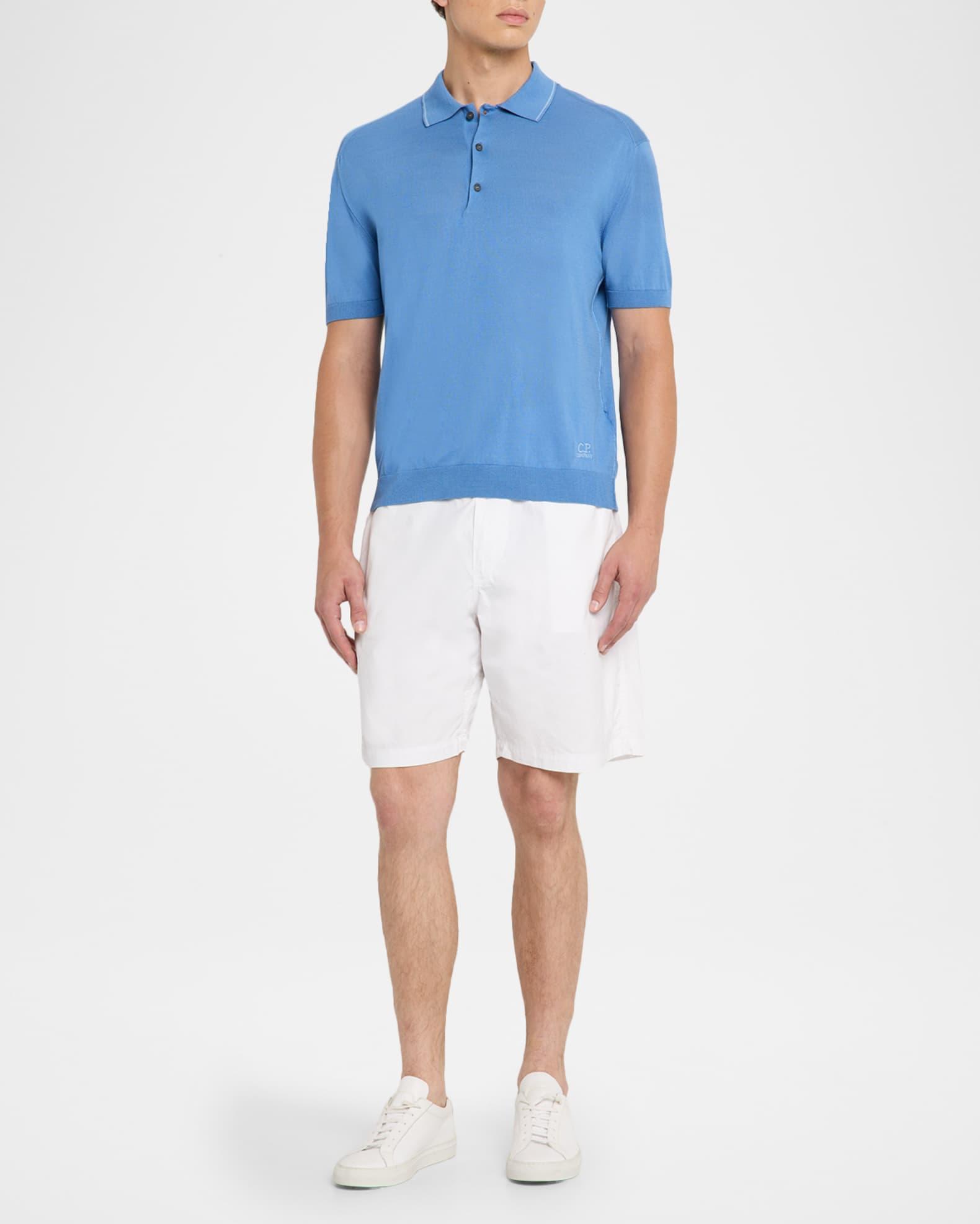 Men's Cotton Knit Polo Shirt Product Image
