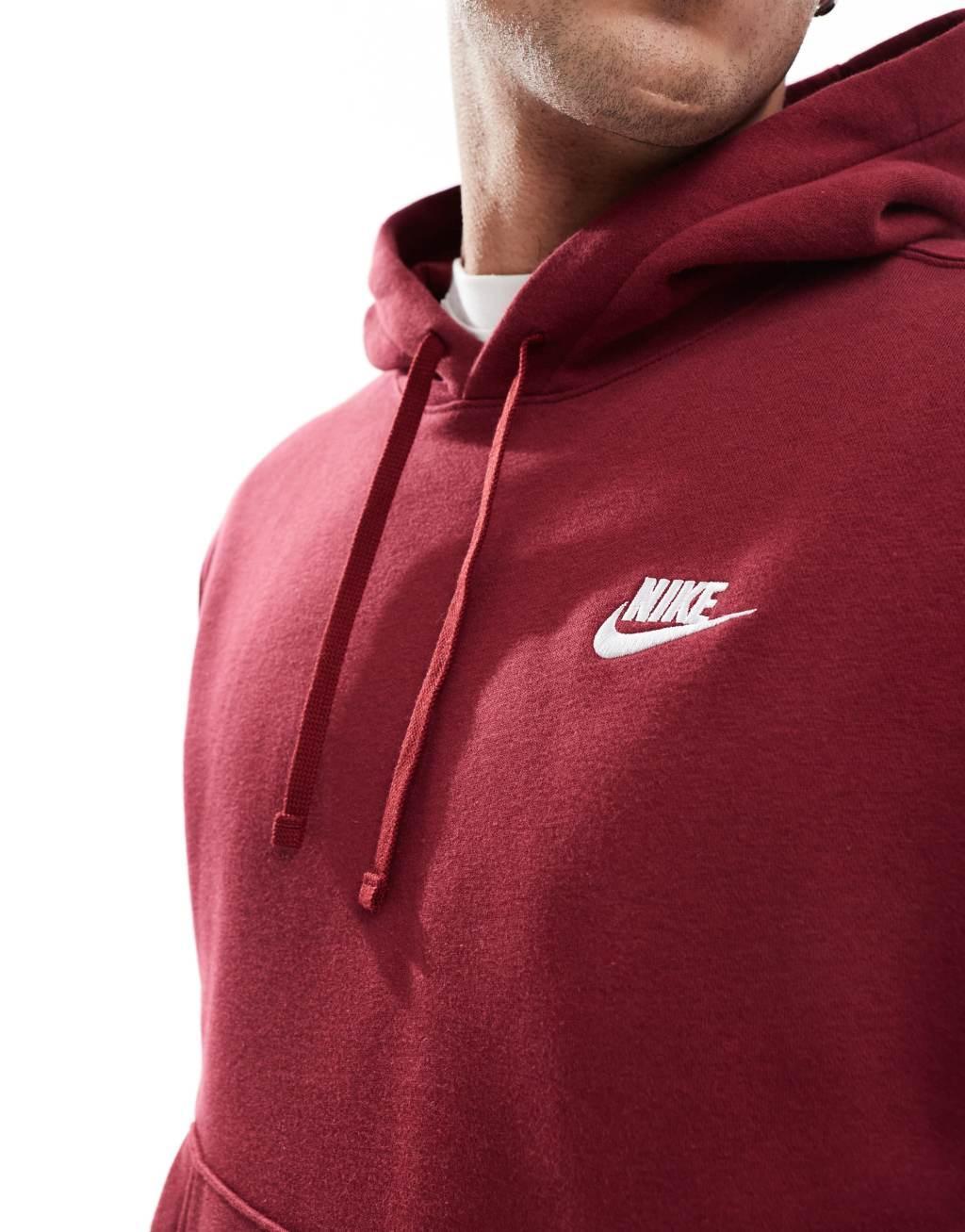 Nike Club Hoodie In Red Product Image