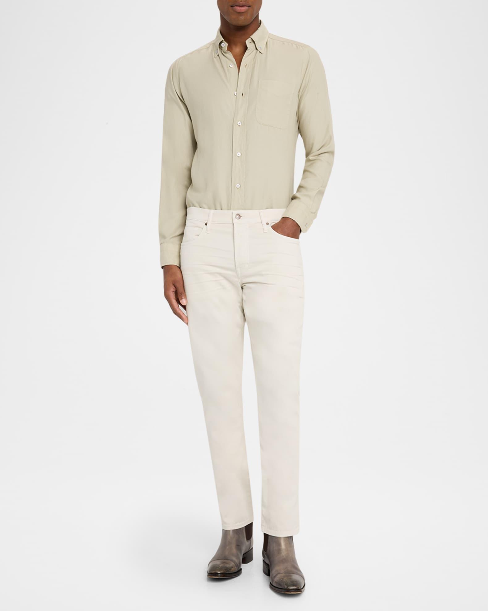 Men's Stretch-Twill Straight-Fit Pants Product Image