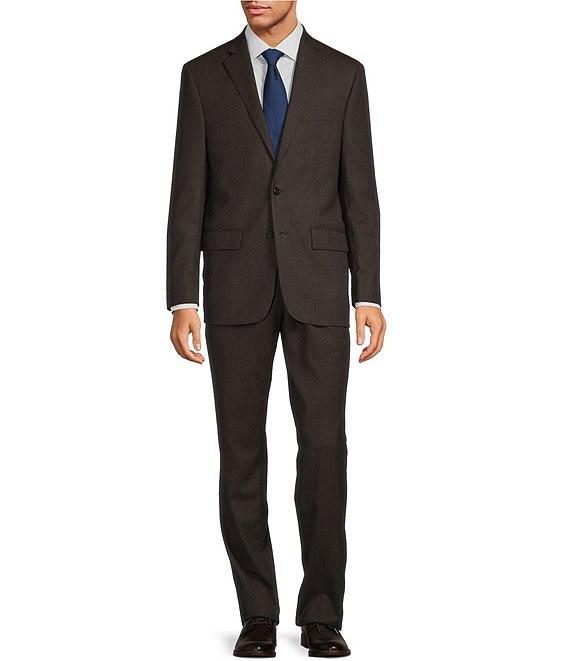 Hickey Freeman Classic Fit 2 Reverse Pleat Mix Pattern 2-Piece Suit Product Image