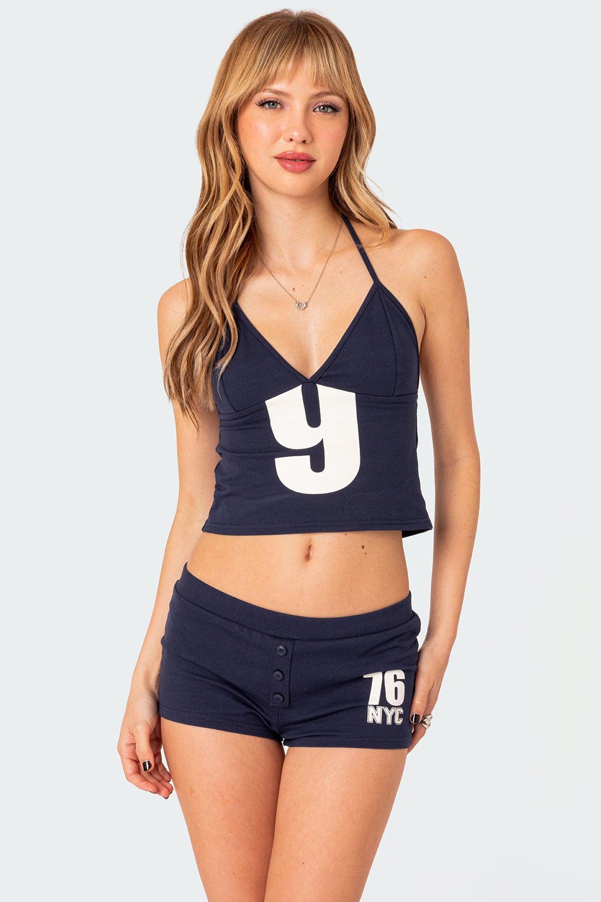 Jordan V Neck Halter Top Product Image