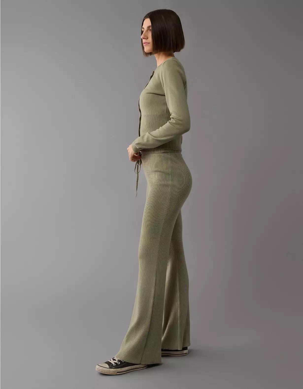 AE Mid-Rise Bootcut Sweater Lounge Pant Product Image