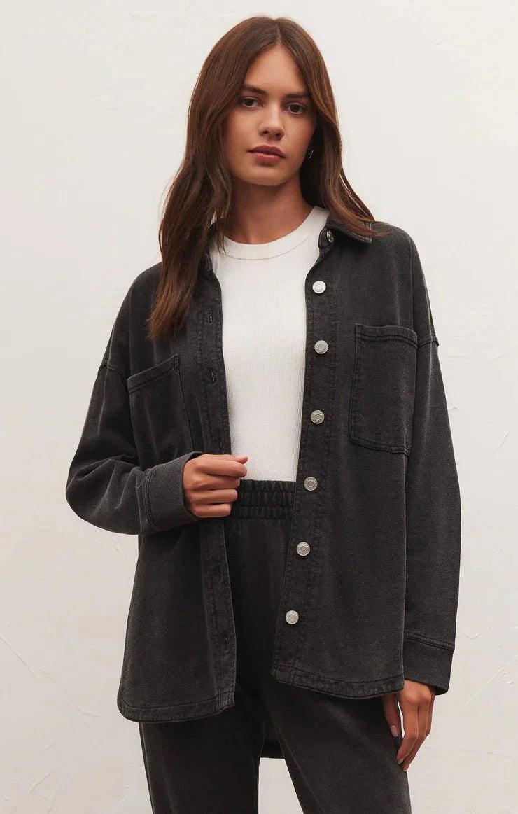 ALL DAY KNIT DENIM JACKET Product Image