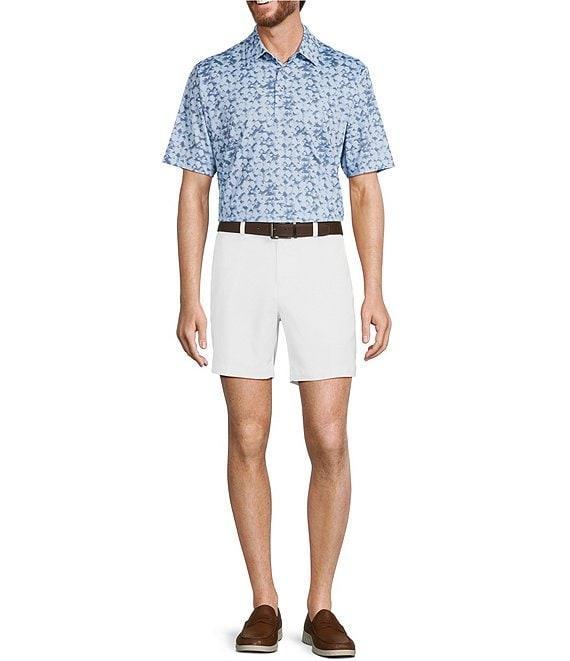 Roundtree & Yorke Performance Triangle Printed Polo Shirt Product Image