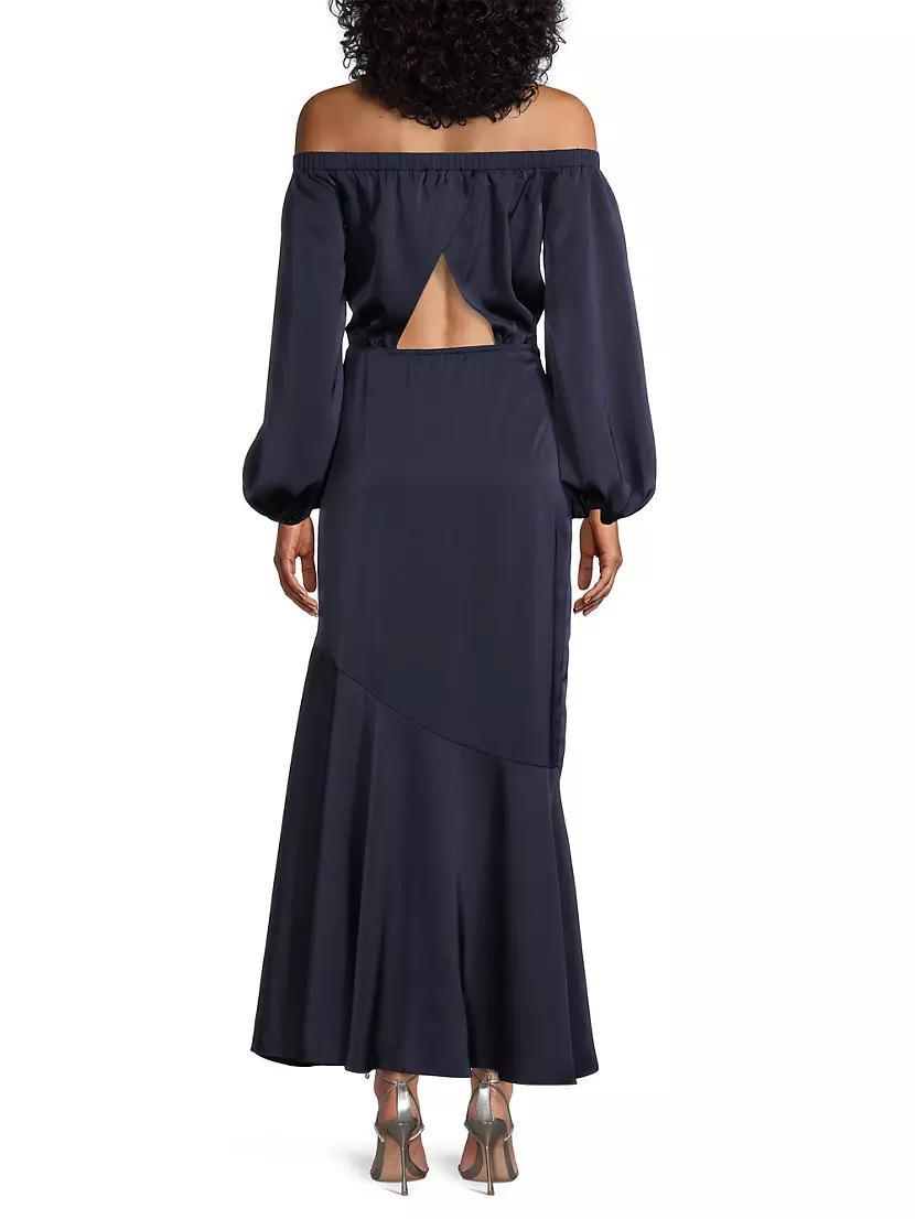 Kai Off-The-Shoulder Fishtail Maxi Dress Product Image