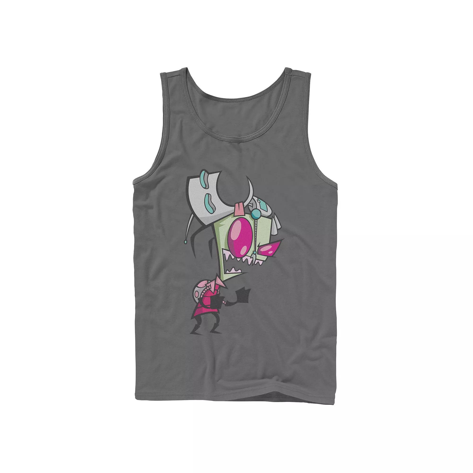 Men's Nickelodeon Invader Zim Menacing Laugh Tired Gir Portrait Graphic Graphic Tank Top,  Product Image