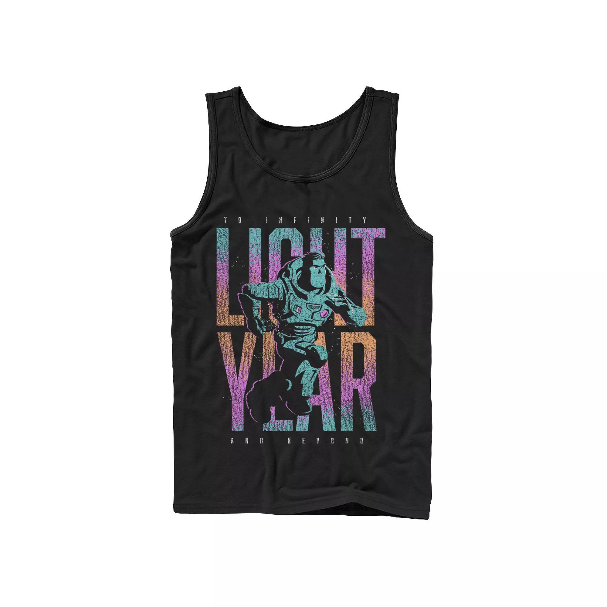 Disney / Pixar's Lightyear Men's To Infinity And Beyond Buzz Phrase Tank Top,  Product Image