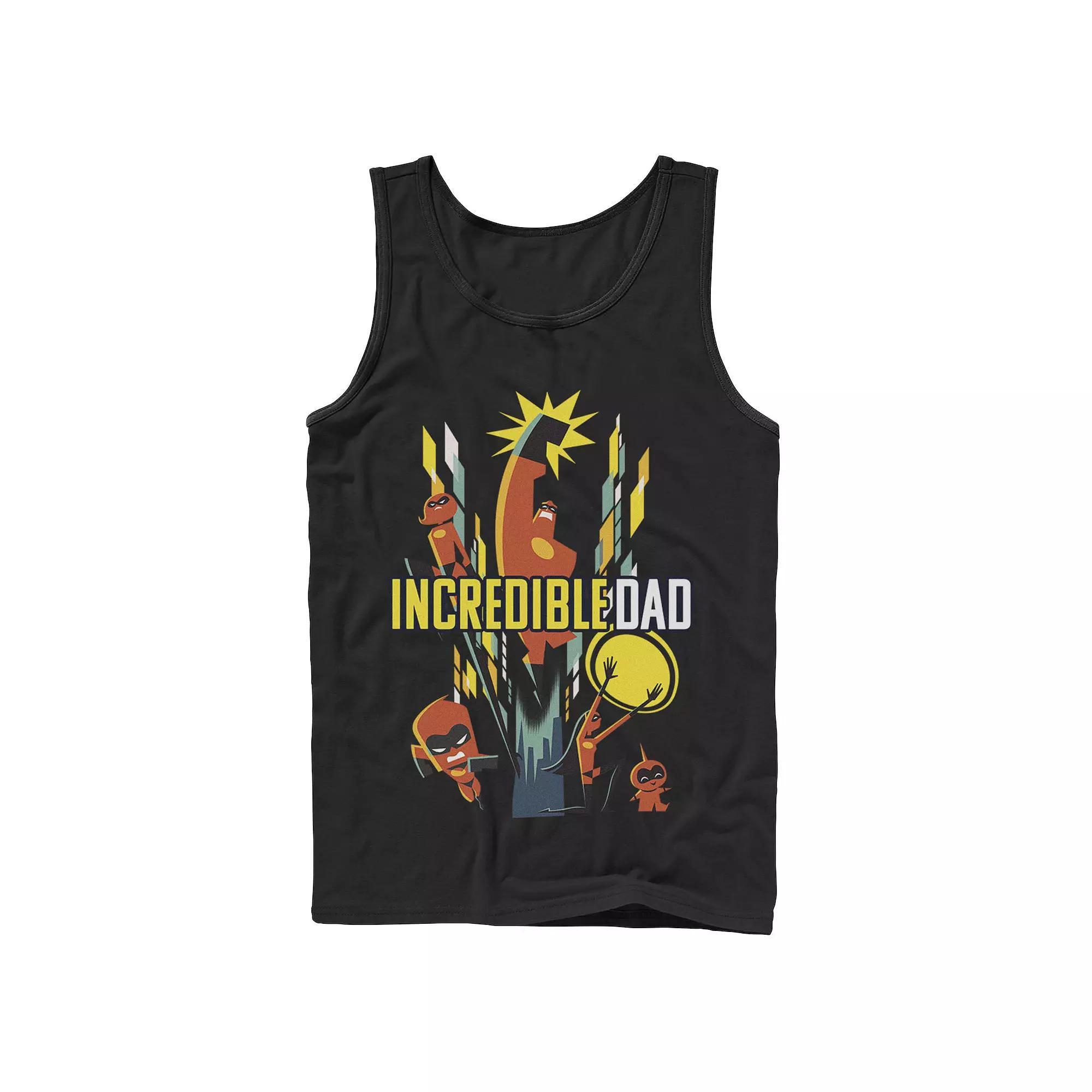 Disney / Pixar's The Incredibles 2 Men's Dad & Family Tank Top, Size: XXL, Black Product Image