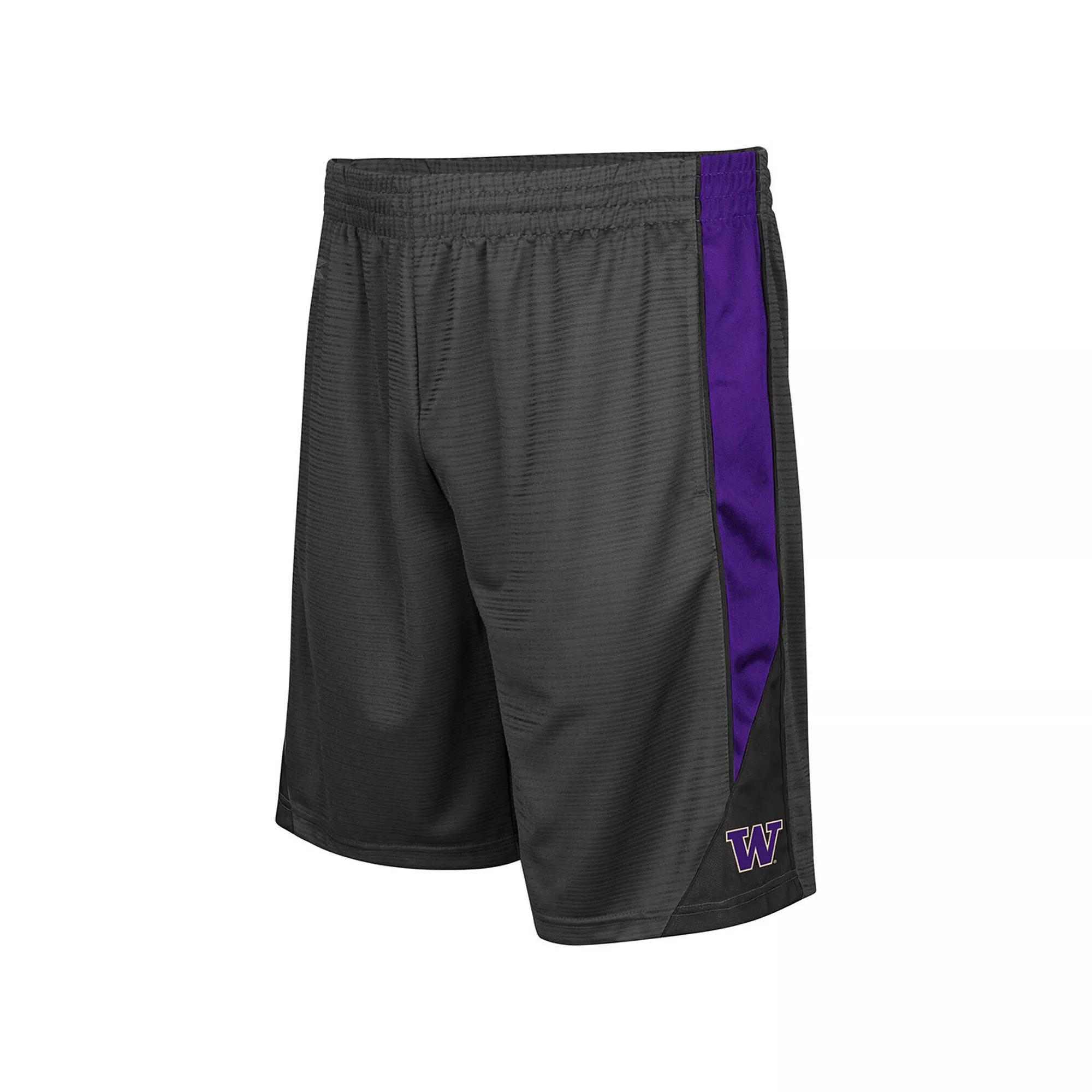 Men's Colosseum Charcoal Washington Huskies Turnover Shorts, Size: Small Product Image