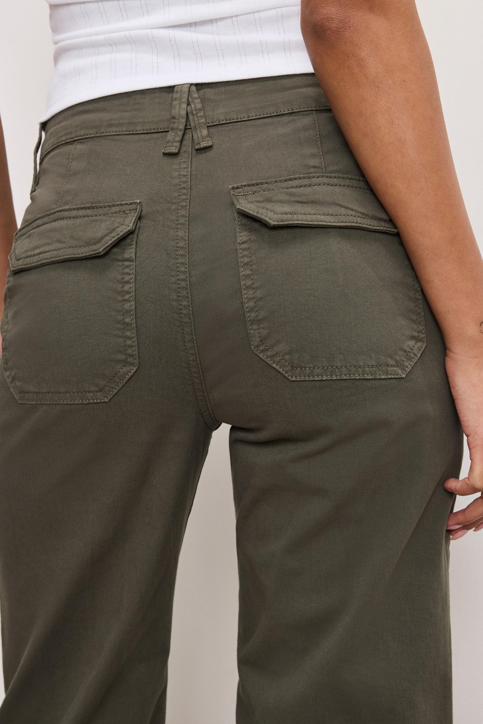 CARGO CROPPED TWILL PANTS | FATIGUE001 Product Image