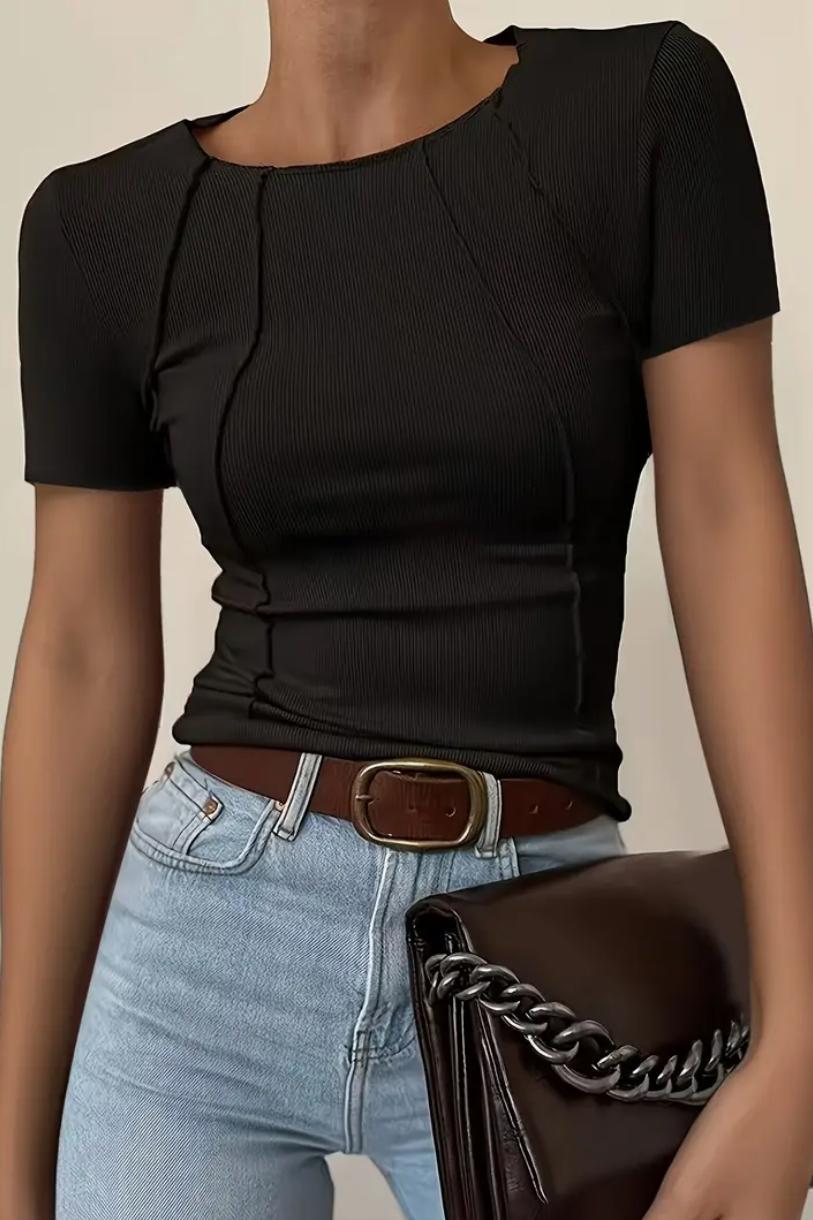 Slim Fit Textured Top Product Image