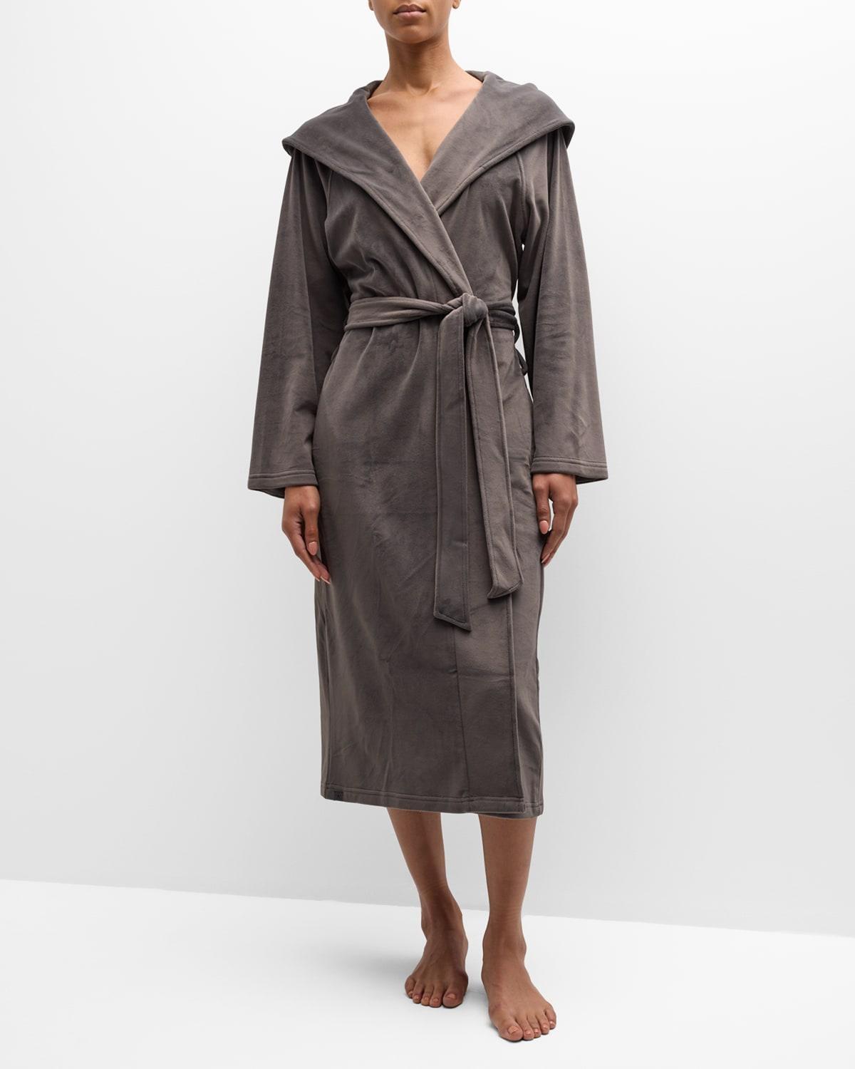 Barefoot Dreams LuxeChic(r) Hooded Robe (Deep ) Women's Robe Product Image