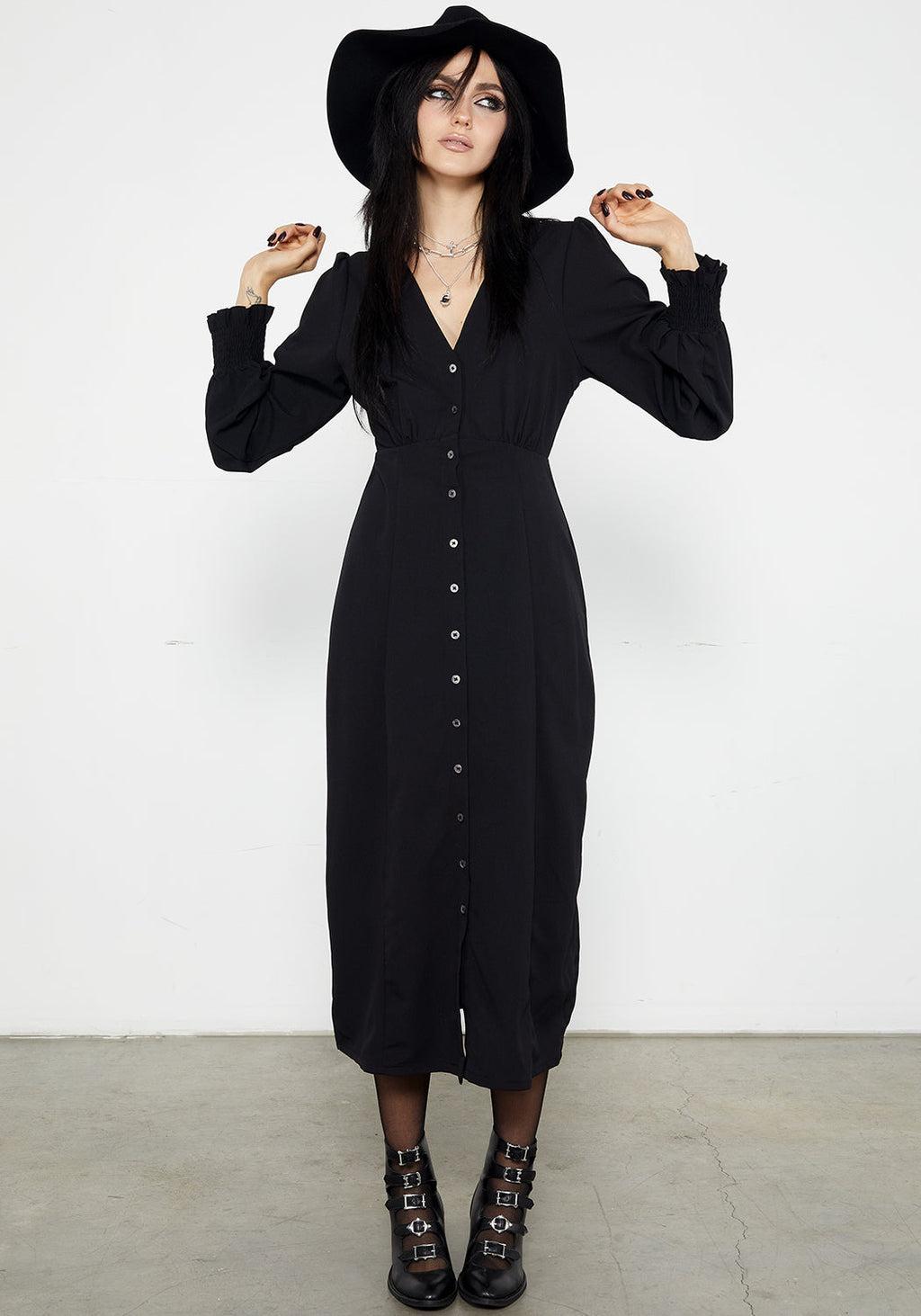 Cora Button Up Midaxi Dress Product Image