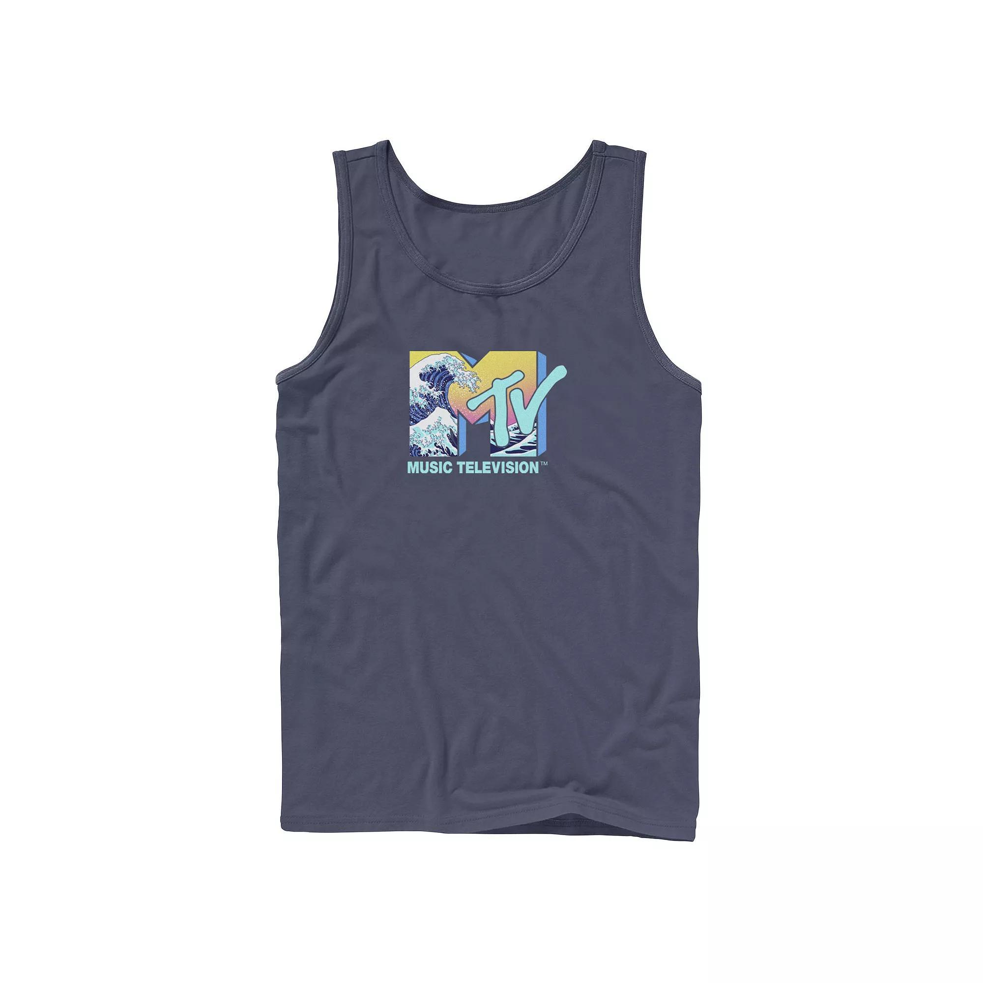 Men's MTV Music Television Wave Logo Fill Tank Top, Boy's,  Product Image
