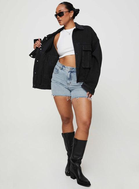 Laurena Denim Shorts Tall Lower Impact Product Image