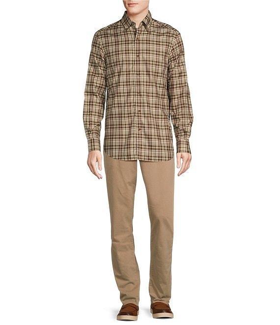 Cremieux Blue Label Long Sleeve Button Down Mid Plaid Heather Twill Woven Shirt Product Image