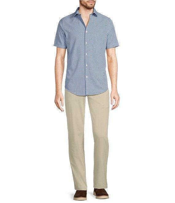 Murano Slim Fit Performance Stretch Short Sleeve Woven Shirt Product Image