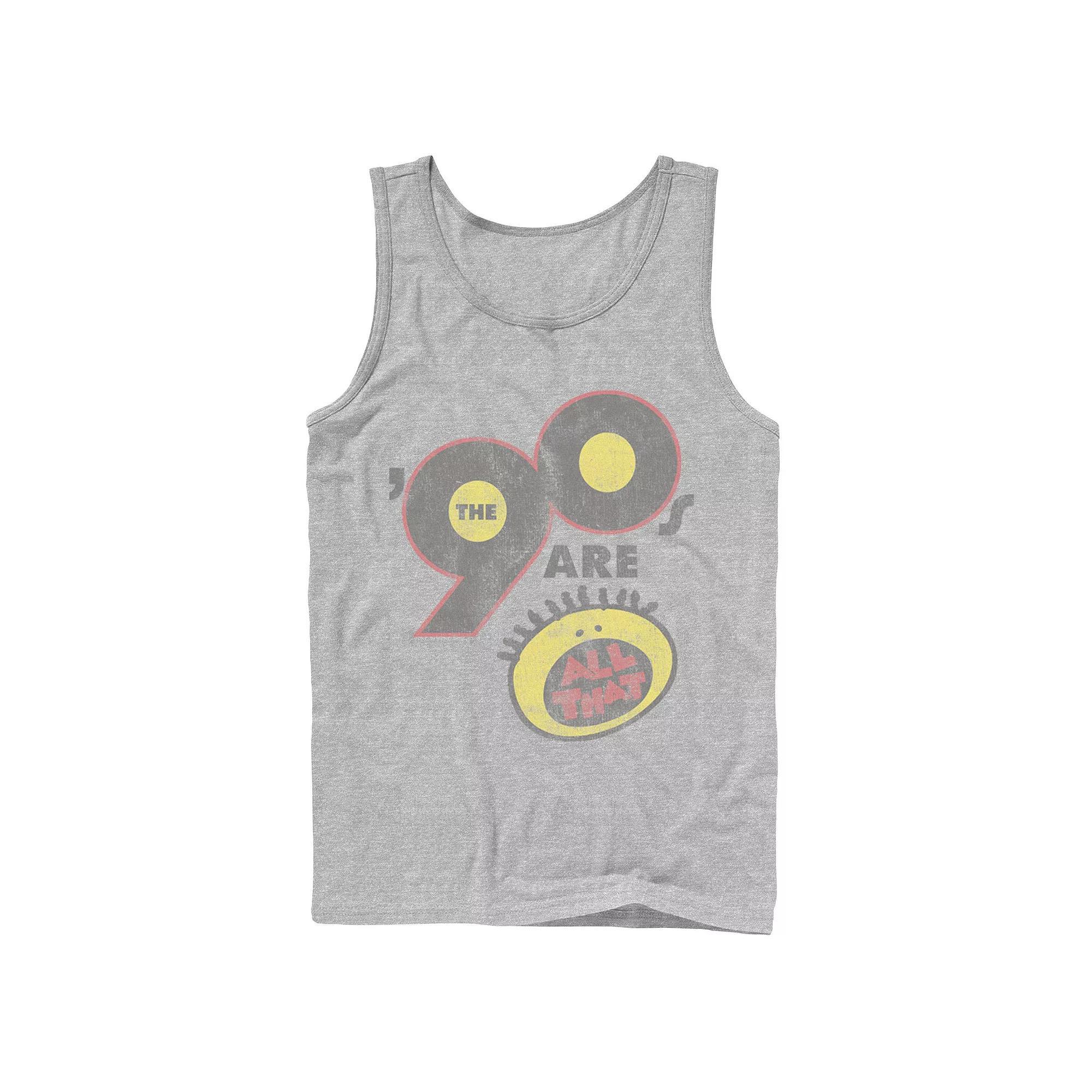 Men's Nickelodeon All That The Nineties Are Vintage Retro Graphic Tank Top,  Product Image