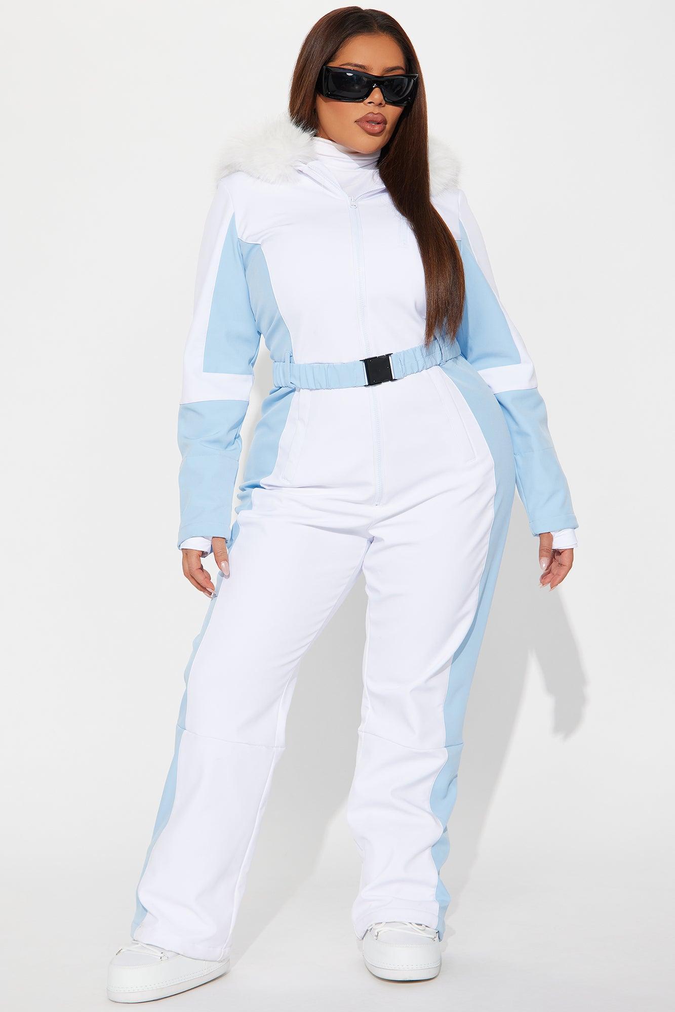 Blanket Of Snow Ski Jumpsuit - Light Blue Product Image