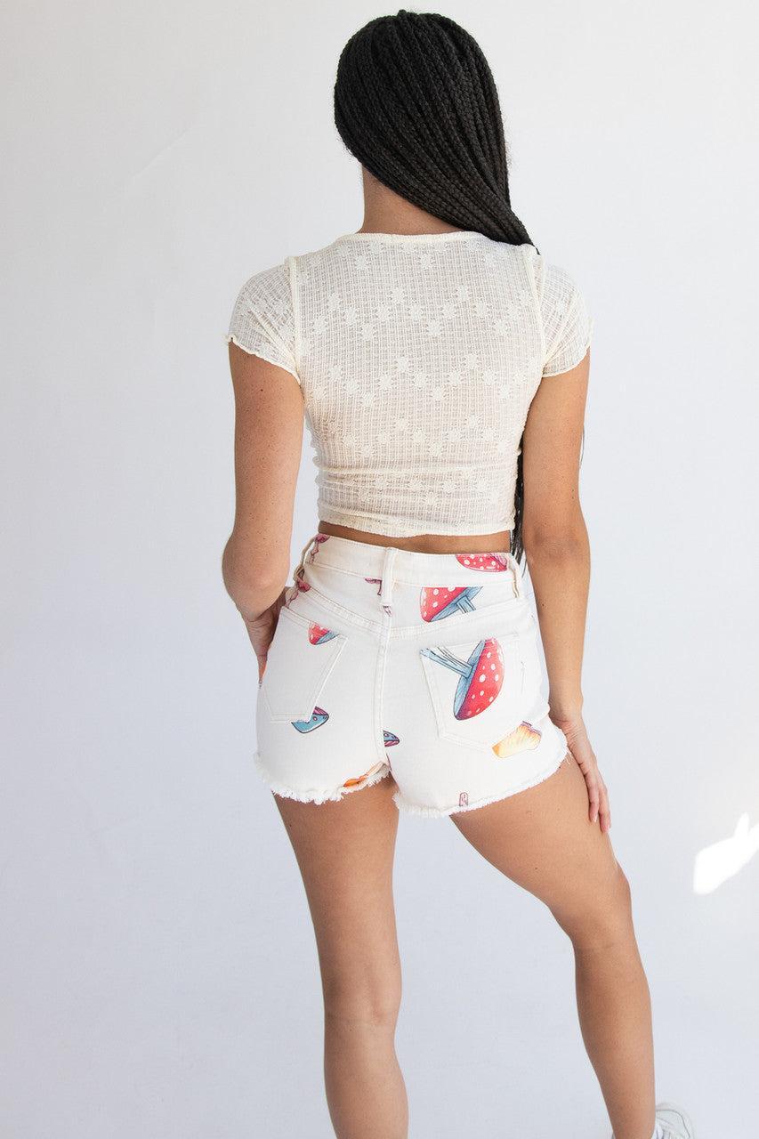 Front Tie Lace Top Product Image