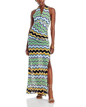 Ramy Brook Alia Wavy Stripe Dress Product Image