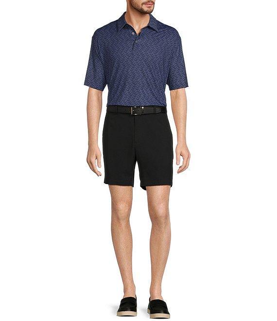 Roundtree & Yorke 7#double; Mid Rise Flat Front Performance Shorts Product Image