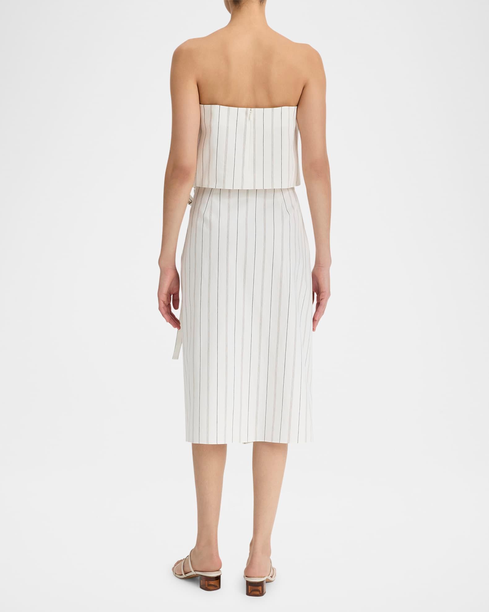 Stripe Draped Tank Top  Product Image