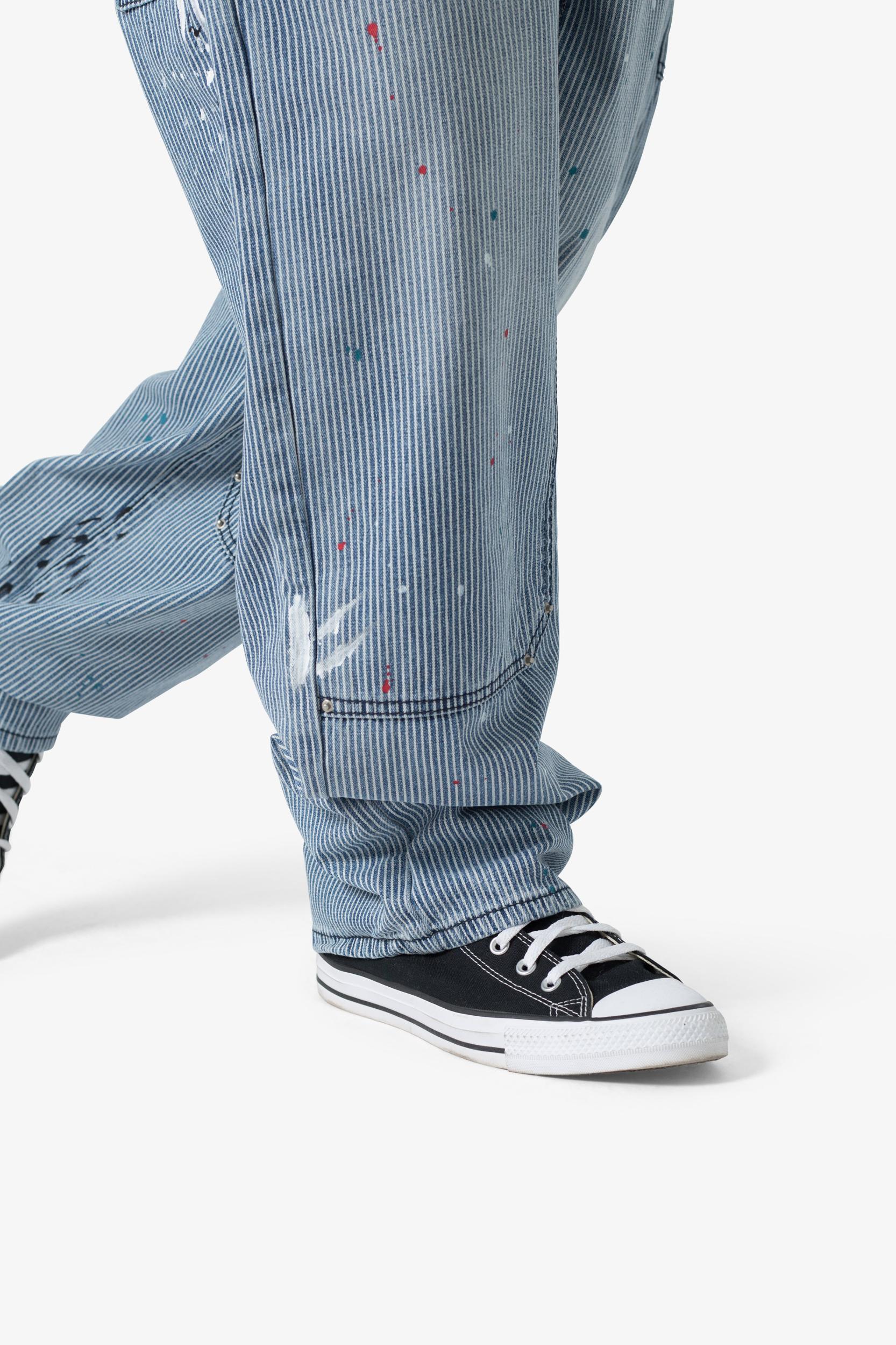 Ultra Baggy Jacquard Carpenter Pants - Grey Product Image