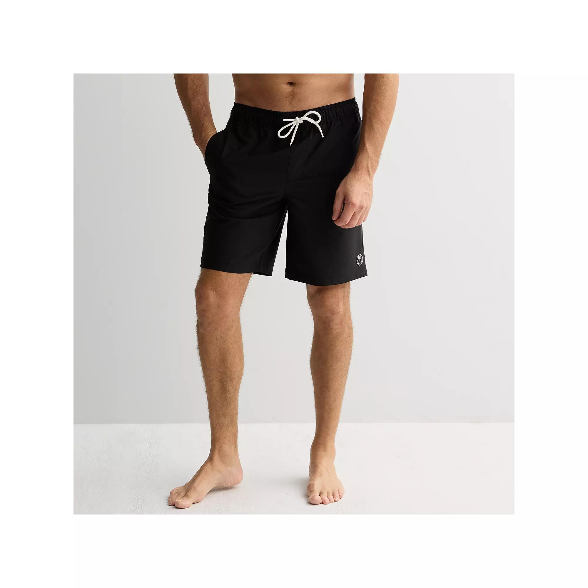 Men's Trinity Coast 9-Inch Printed Mesh Lined Swim Trunks,  Product Image