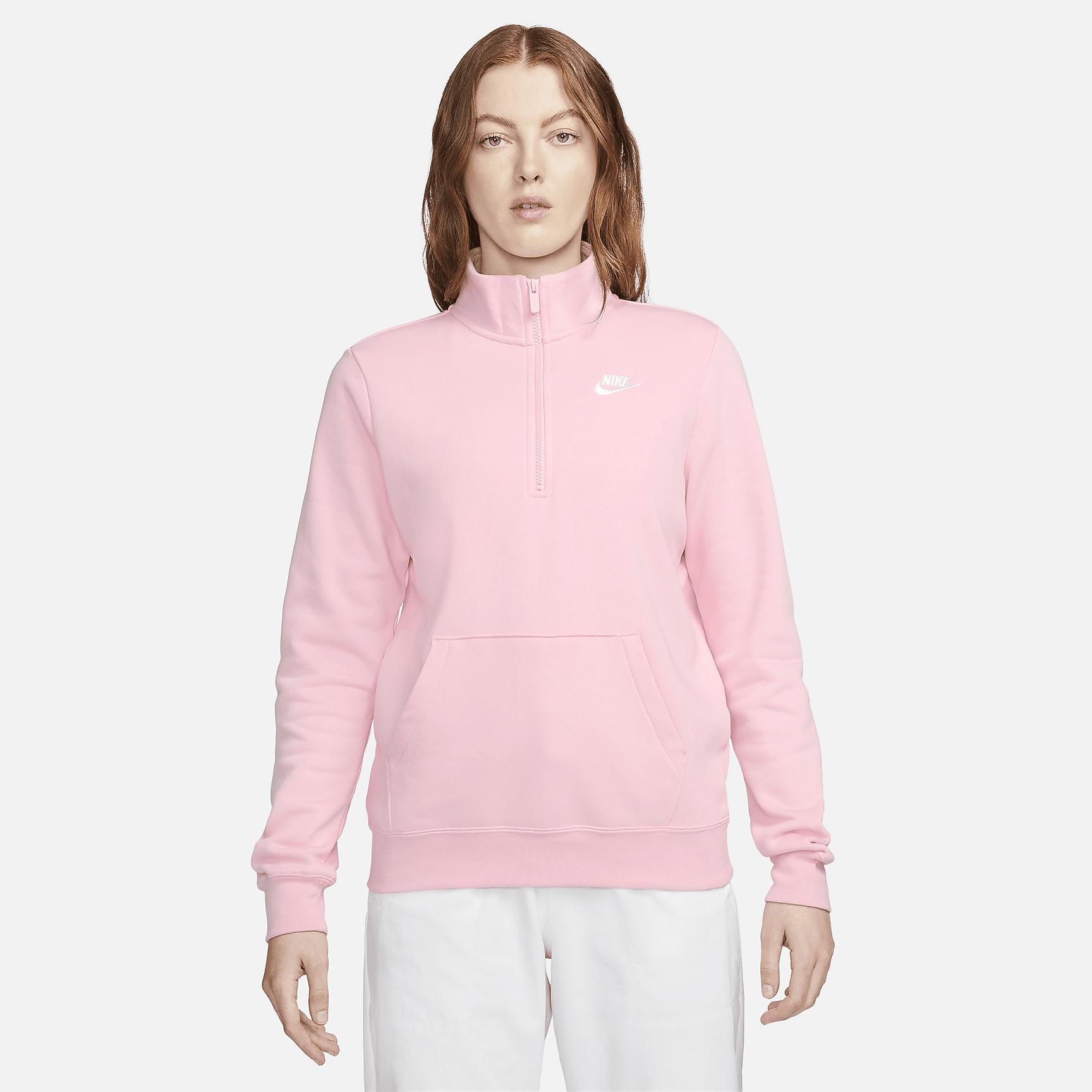 Womens Nike Sportswear Club Fleece 1/2-Zip Sweatshirt | DQ5838-690 Product Image